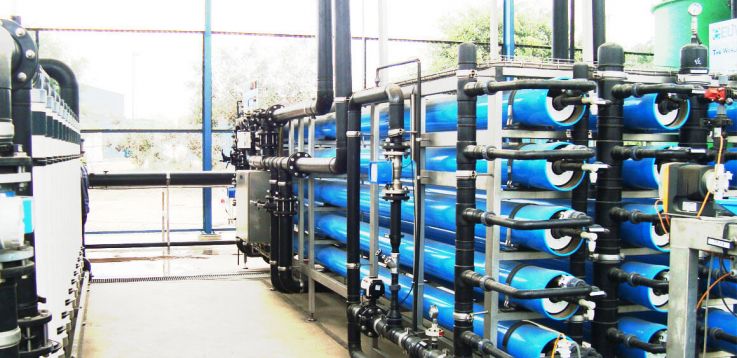Image of a waste water recycling plant